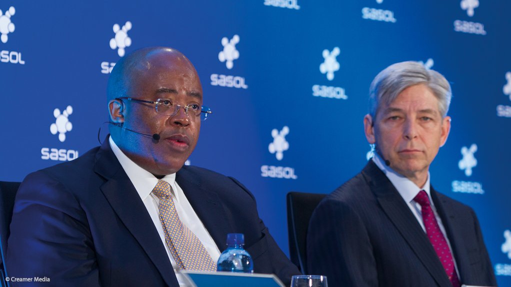 Sasol joint presidents and CEOs Bongani Nqwababa and Stephen Cornell