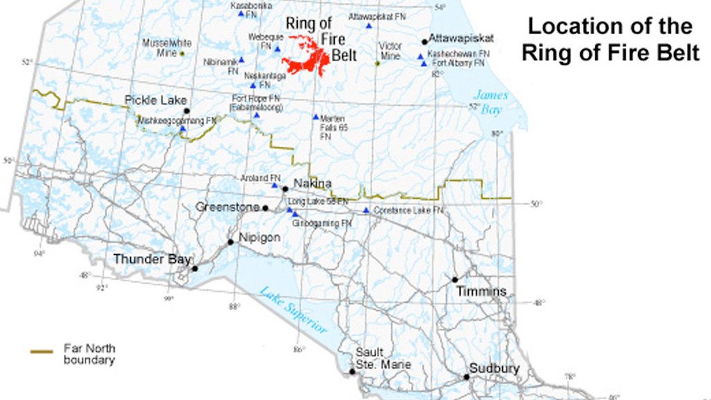 The Ring of Fire’s rich ores are estimated to hold some C$60-billion worth of nickel/copper/platinum group metals mineral wealth