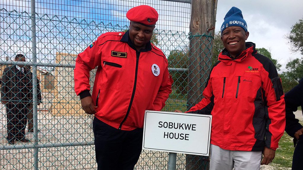Floyd Shivambu & Julius Malema on Robben Island 