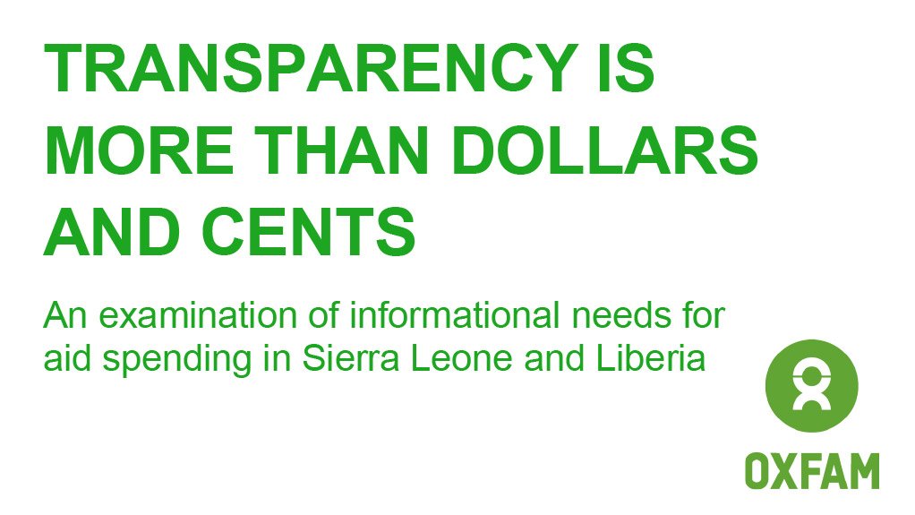 Transparency is more than dollars and cents