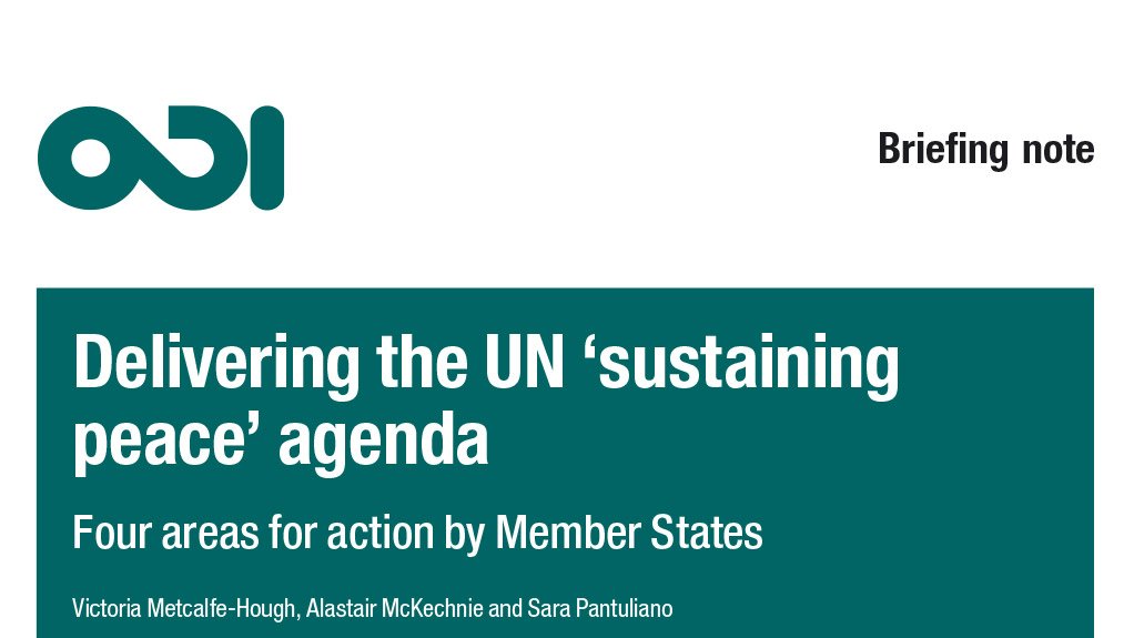 Delivering the UN ‘sustaining peace’ agenda
