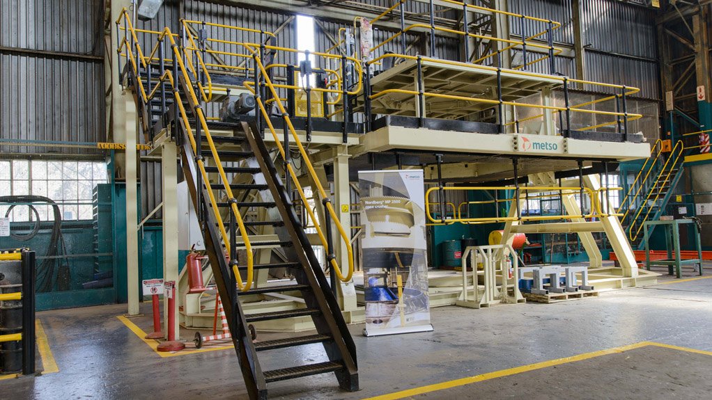 CRUSHING IT 
The first Nordberg MP2500 cone crusher, the world's largest cone crusher, was assembled at Metso Vereeniging in 2014 