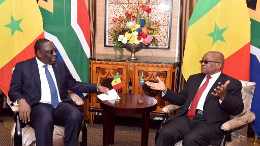 Zuma praises Senegal for historic role in ending apartheid