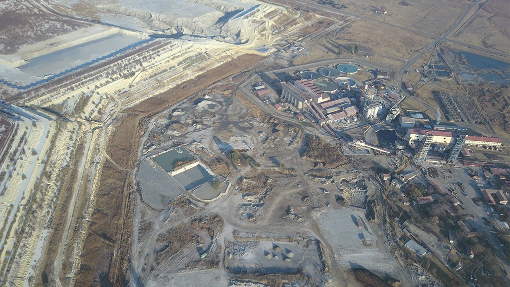 Elikhulu tailings retreatment plant  project, within the Evander gold mine complex, in Mpumalanga
