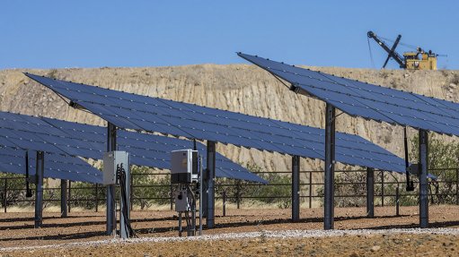 ARRAY OF SUNSHINE 
Solar power will be used to reduce reliance on heavy fuel oil currently powering the Otjikoto mine 