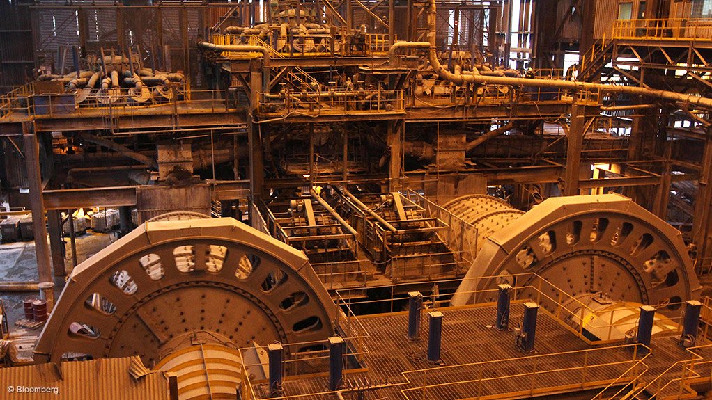 SAG mills at Freeport's Grasberg mine, in Indonesia