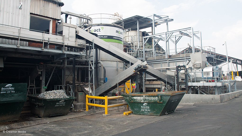 PURPOSE-BUILT The new liquid packaging recycling plant is purpose-built to handle various forms of liquid packaging and wetproof bags