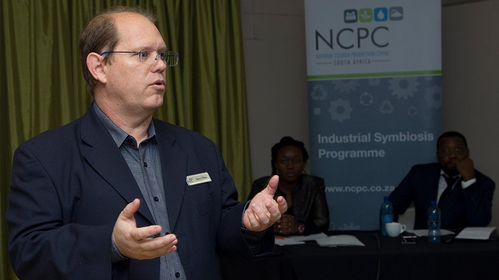 Kevin Cilliers NCPC-SA KwaZulu-Natal Regional Manager, speaking at the  KwaZulu-Natal Industrial Symbiosis event