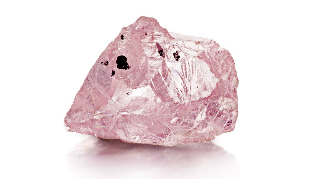 A 23.16 ct pink diamond recovered by Petra Diamonds, known as the 'Williamson' stone 