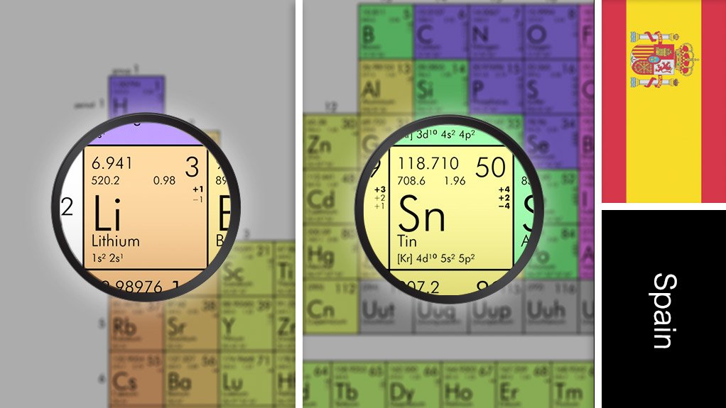 San Jose lithium/tin project, Spain