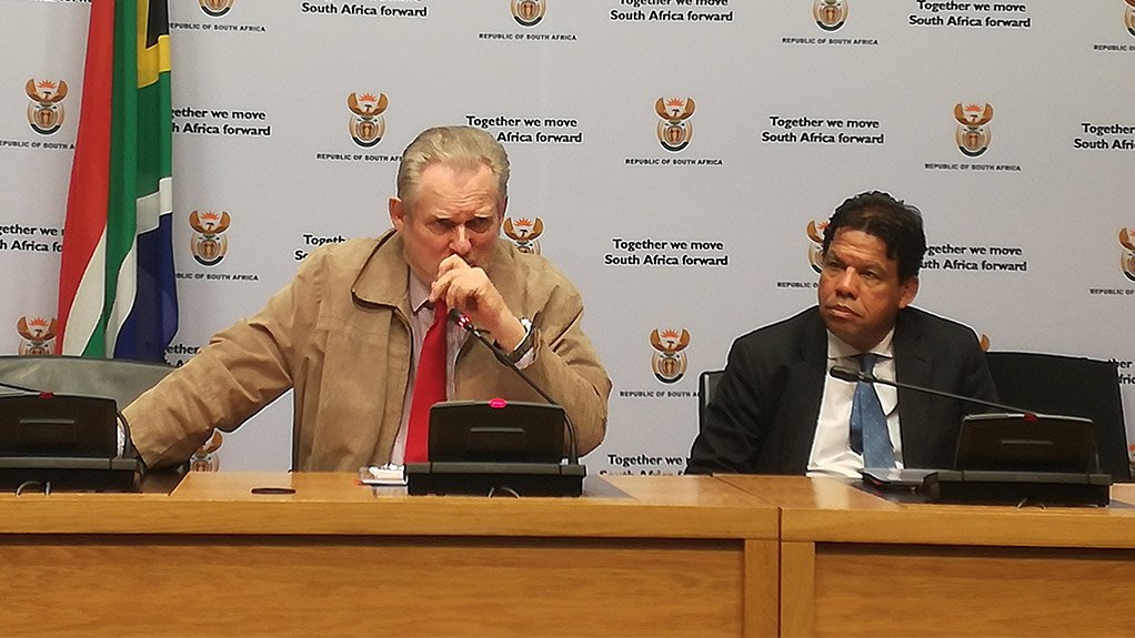 Trade and Industry Minister Rob Davies and dti DG Lionel October