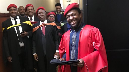 Dr Ndlozi swaps EFF beret for graduation cap