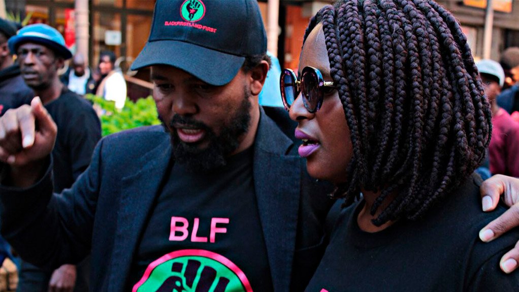 BLF leader Andile Mngxitama & spokesperson Zanele Lwana