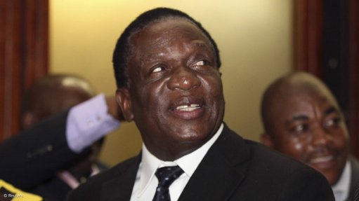 Zim's new leader Mnangagwa visits SA to meet potential investors