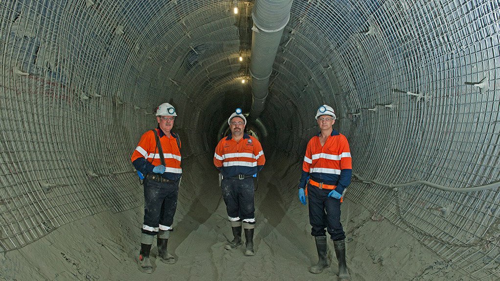 Tunneiling at Cullinan Diamond Mine