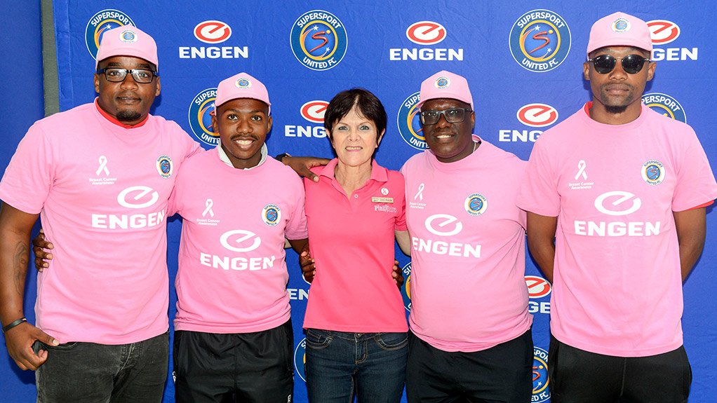 Engen and SuperSport United raise breast cancer awareness in Durban