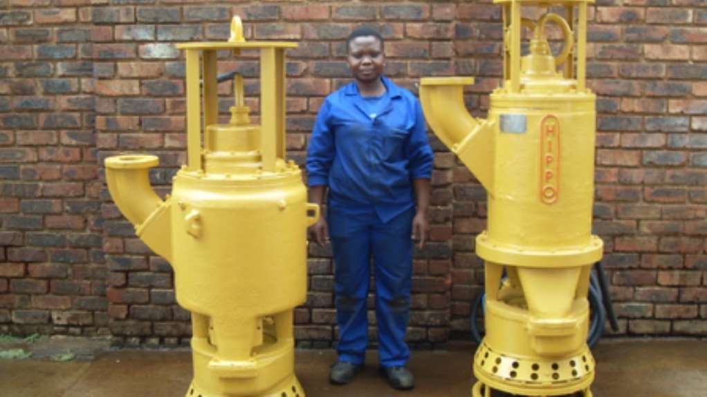  On the left is the original pump installed in 1986 at Lethabo Power Station and the one the right is the re-designed HIPPO Model 100L Pump