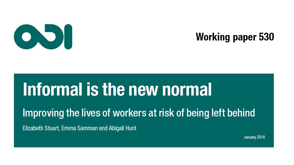 Informal is the new normal: improving the lives of workers at risk of being left behind
