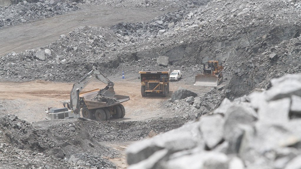 Tharisa opencast mine at Marikana, near Rustenburg
 
