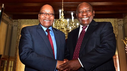 Zuma, Ramaphosa share a good laugh during farewell party