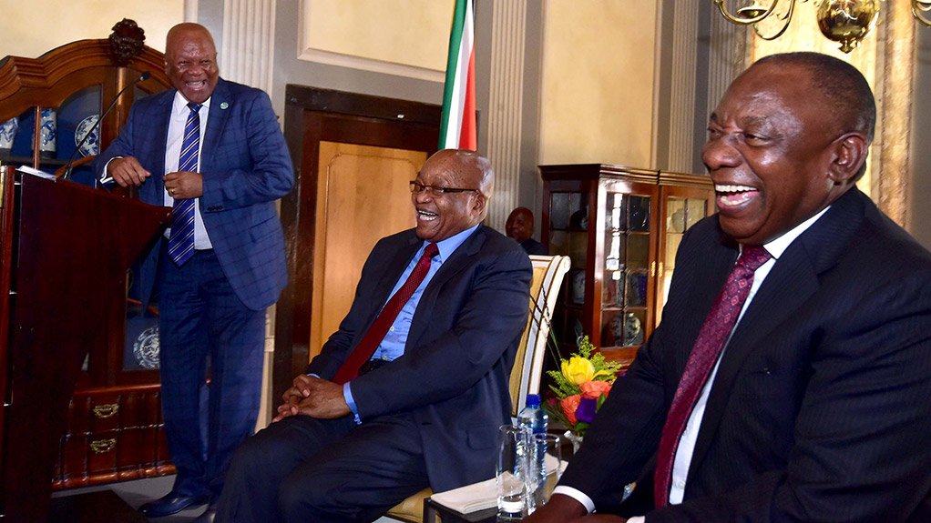 Jeff Radebe, Jacob Zuma, Cyril Ramaphosa