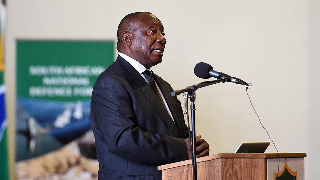 Commander in Chief of the SANDF Cyril Ramaphosa