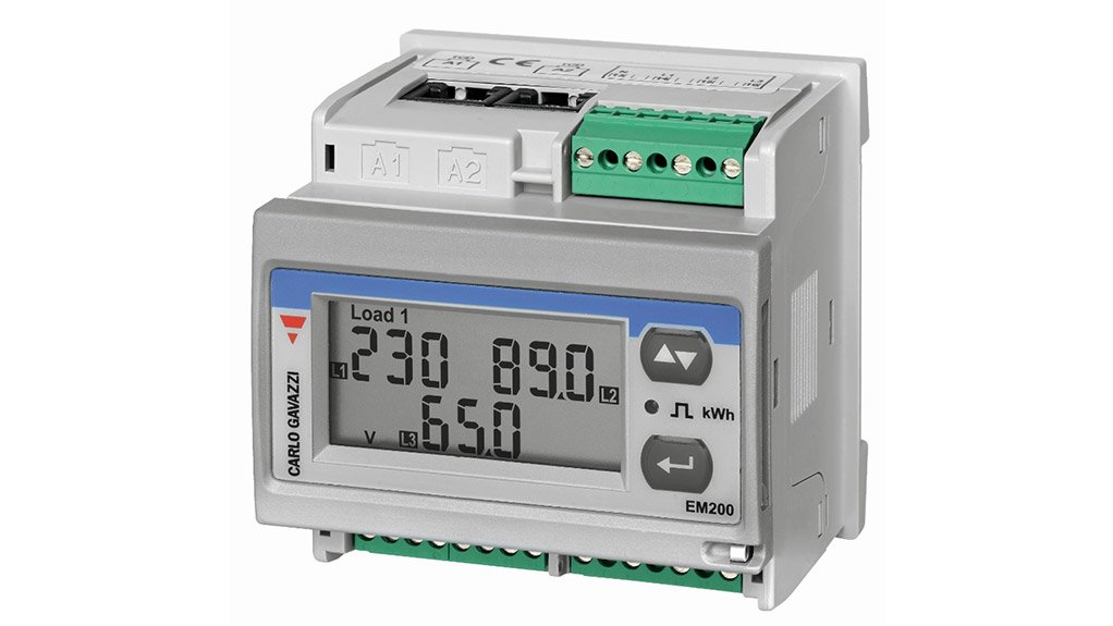 EM270 ENERGY METER Carlo Gavazzi’s quick-fit 3-phase energy analyser with DIN rail or panel mounting capability will be showcased by Magnet Group at Power & Electricity World Africa 