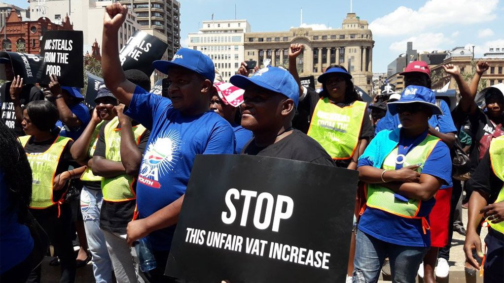 DA marches against VAT increase