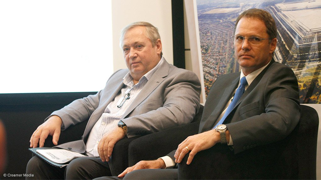 Sibanye-Stillwater CEO Neal Froneman and DRDGold CEO Niël Pretorius