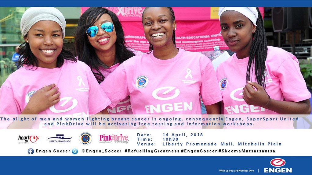 Engen and SuperSport United, join the PinkDrive to raise cancer awareness in Cape Town