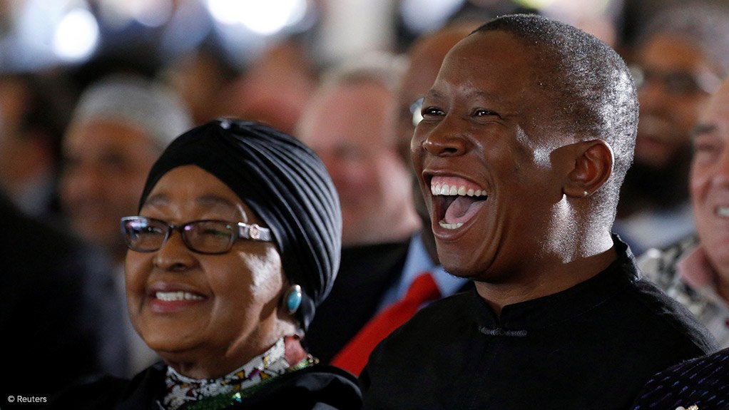 Winnie Madikizela-Mandela and Julius Malema