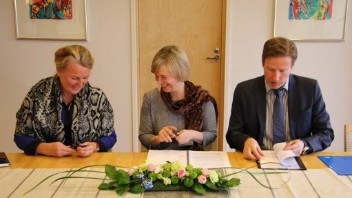 SIGNED, SEALED AND DELIVERED The financial commitment was signed at the at Nordic Development Fund (NDF) in Finland

