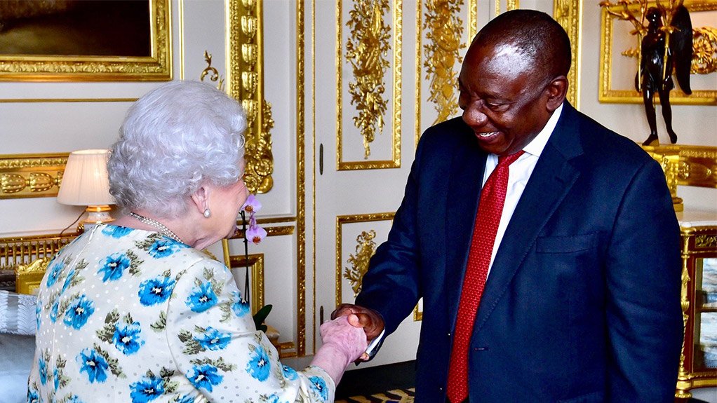 Queen Elizabeth II & President Cyril Ramaphosa 