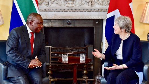 Ramaphosa scores R857m UK funding from Prime Minister May
