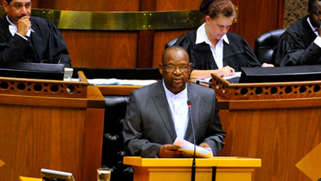 Justice and Correctional Services Committee chairperson Mathole Motshekga