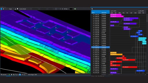 SCHEDULING SOLUTION 
Maptek’s Evolution 5 delivers an updated interface for scheduling with attributed solids  