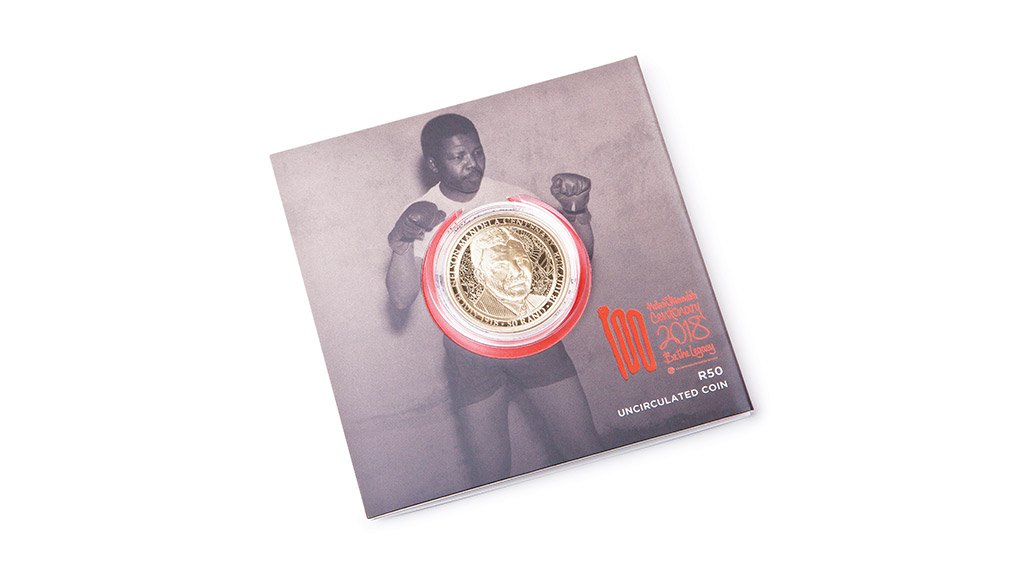 YOUNG LION The R50 denominated bronze aluminium coin, depicting a younger Mandela, will retail for R127, of which R27, representing the years Mandela spent in jail for opposing apartheid, will be donated to the Nelson Mandela Fund
