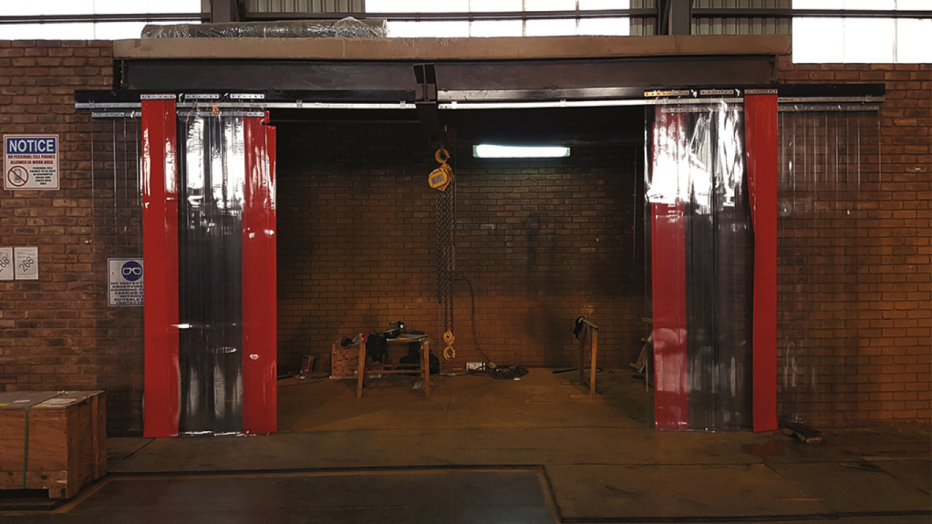 Apex Strip Curtains Installed On Sliding Track Ideal Solution