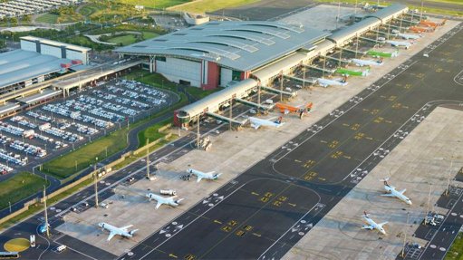 An aerial view of King Shaka International Airport