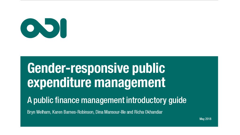 Gender-responsive public expenditure management: public finance management introductory guide