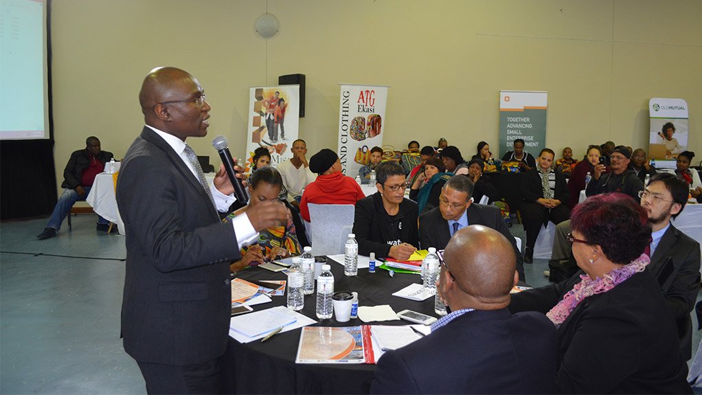Trade and Industry Deputy Minister Bulelani Magwanishe at a business engagement session