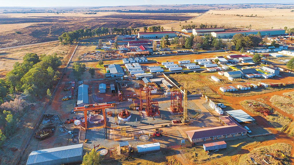  	FROM ABOVE Aerial view of the Murray & Roberts Training Academy, in Carletonville