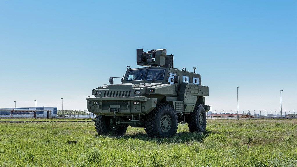 Kazakhstan Paramount Engineering'S advanced 4 x 4 mine-protected armoured personnel carrier, the Arlan