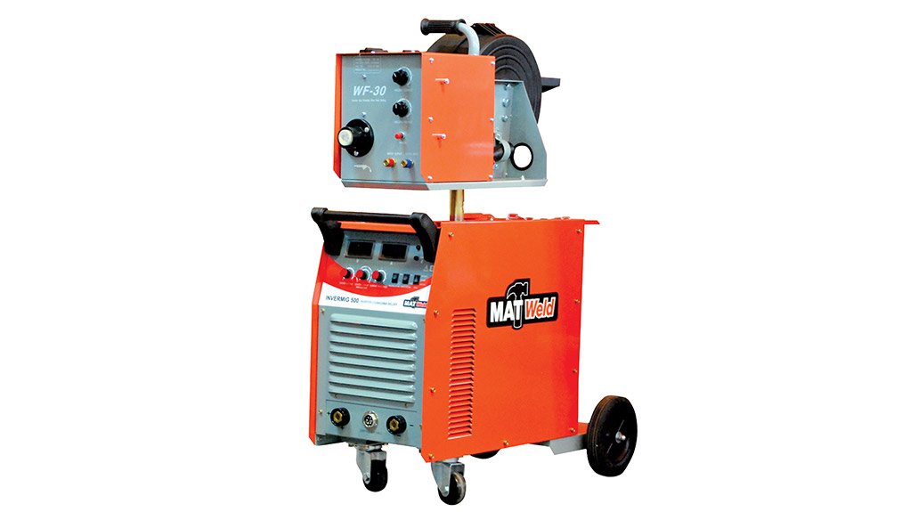 ALL IN ONE UNIT
500 A Inverter MIG welder supplied by Matweld complete with a separate wire feeder
