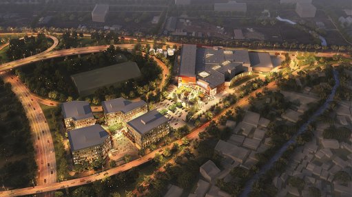 Artist impression of Douala Grand Mall, in Cameroon