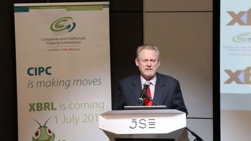 Trade & Industry Minister Dr Rob Davies at the XBRL launch, JSE