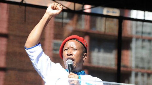 Malema says white people are safe under his leadership, warns of an 'unled revolution'
