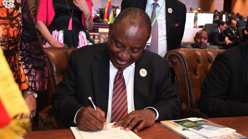 South Africa signs free trade agreement with AU