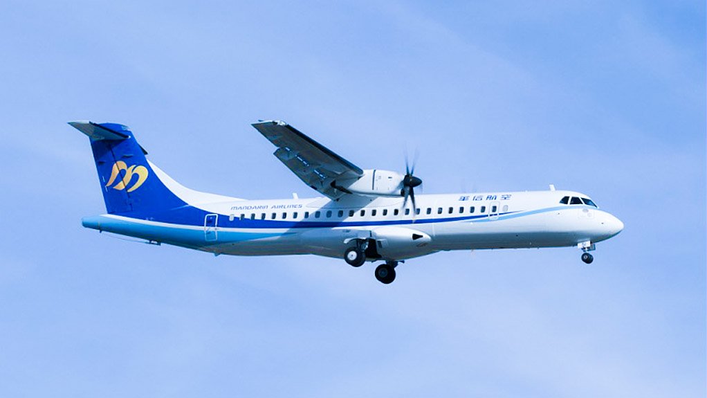 An ATR 72-600 airliner of Mandarin Airlines