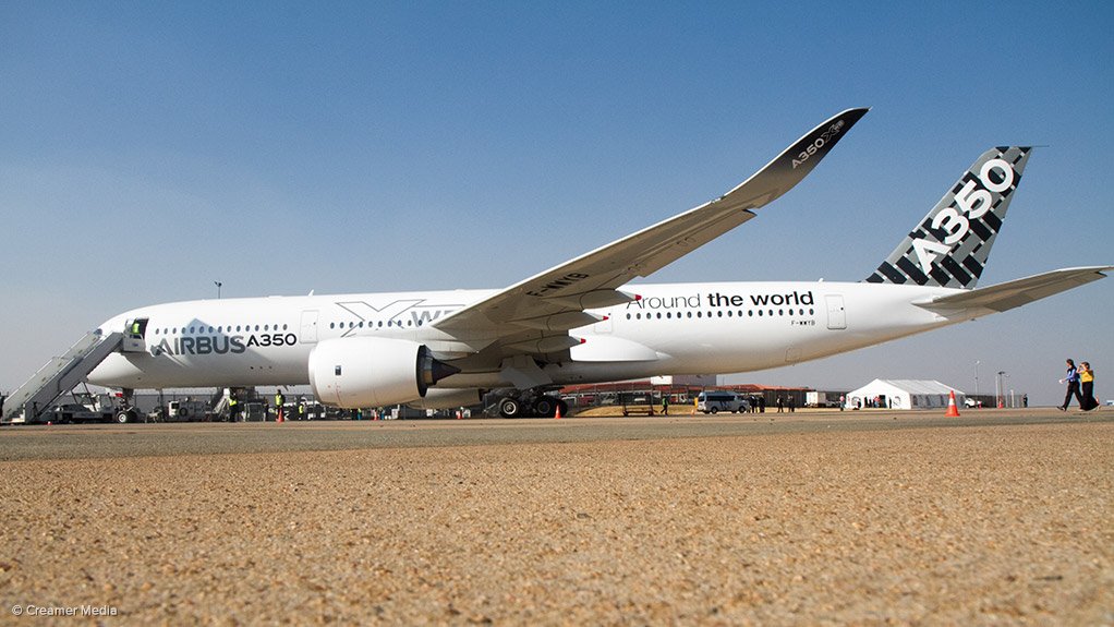 An Airbus A350-900 airliner